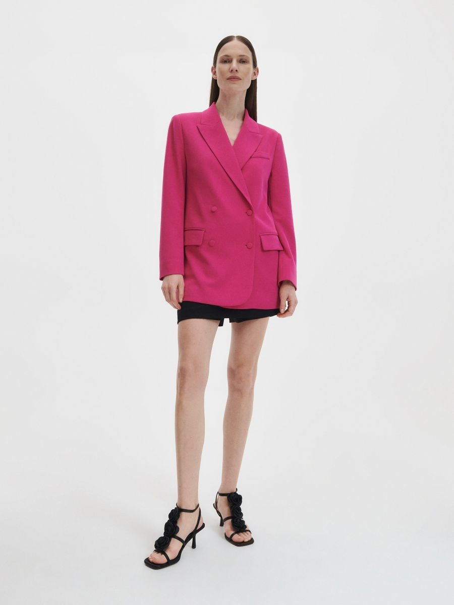 Plain blazer - hot pink - RESERVED - 2