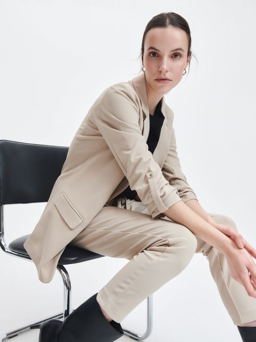 Plain blazer - beige - RESERVED - 4