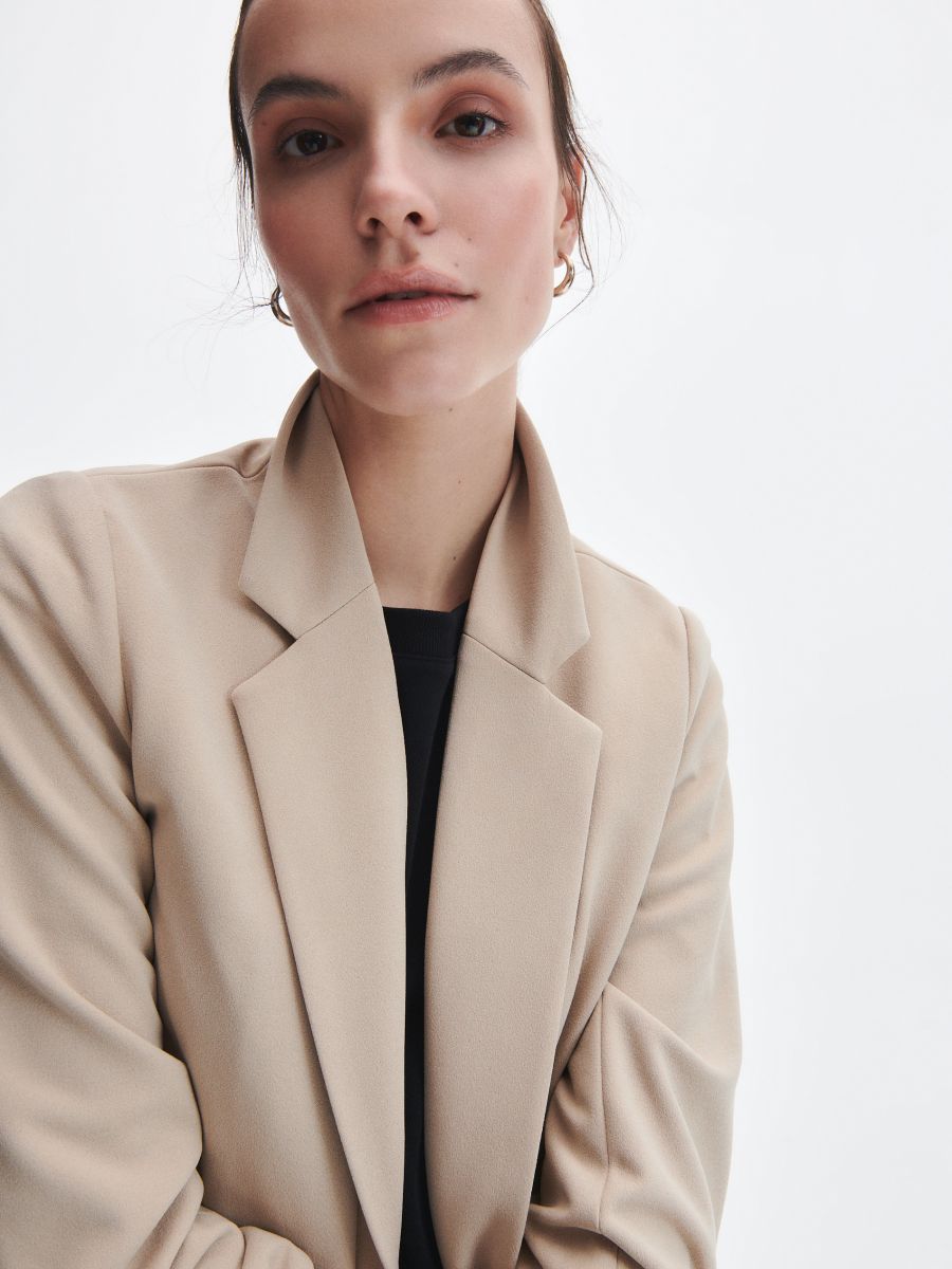 Plain blazer - beige - RESERVED - 5