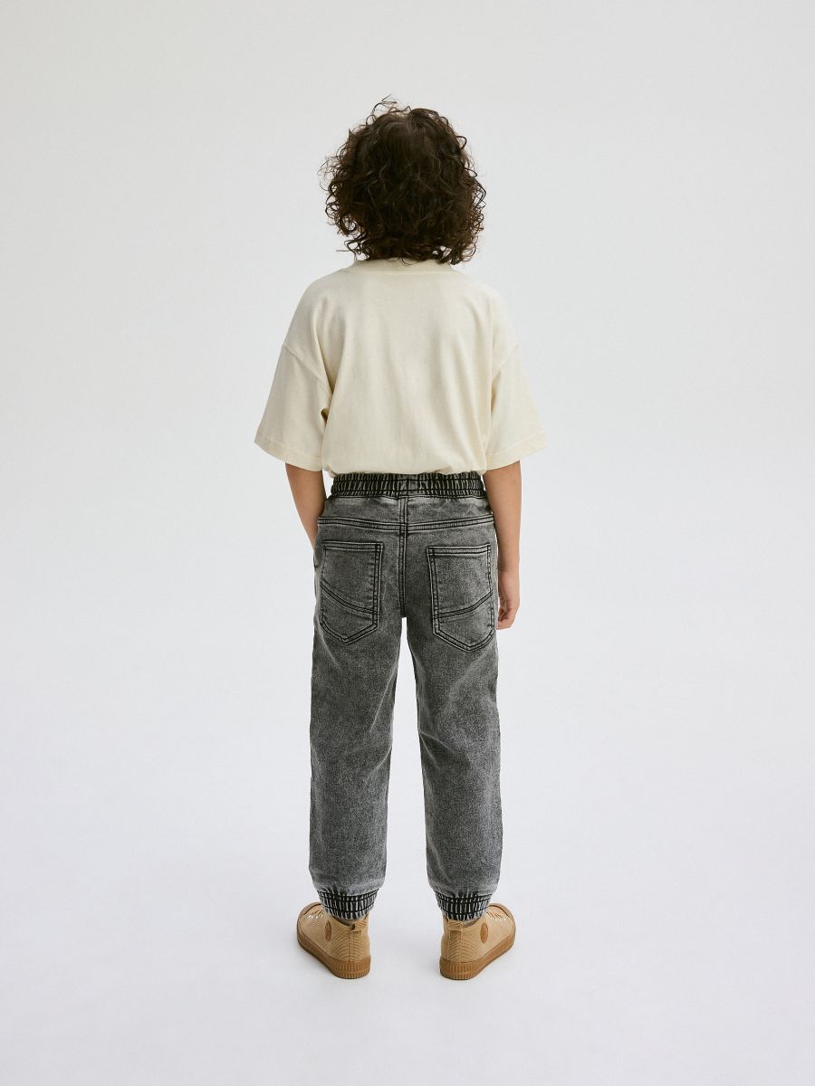 Elastic jogger jeans - light grey - RESERVED - 8
