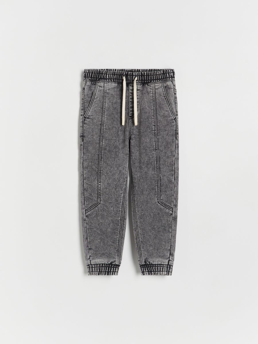 Elastic jogger jeans - light grey - RESERVED - 2