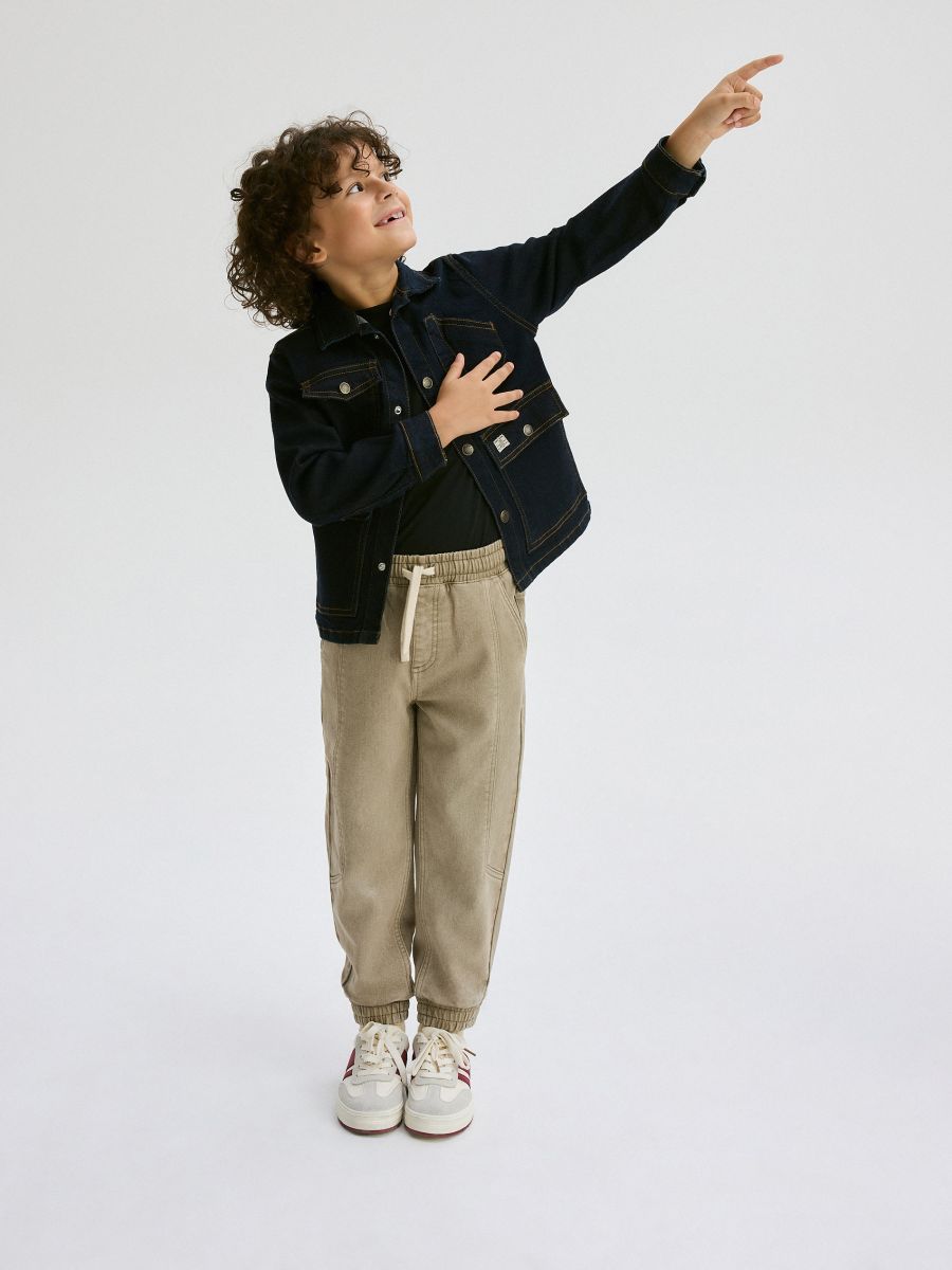 Jeans jogger elasticizzati - beige - RESERVED - 7