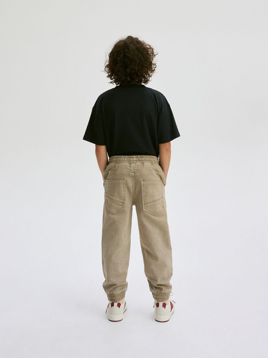 Jeans jogger elasticizzati - beige - RESERVED - 8