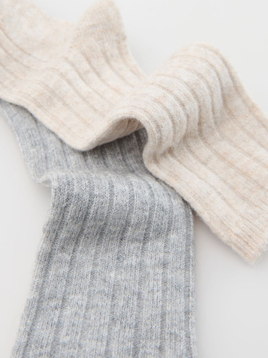 Wool blend socks 2-pack - nude - RESERVED - 2