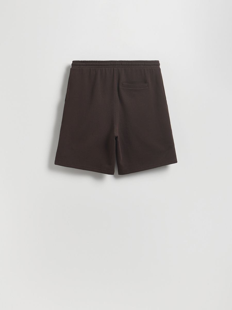 Regular fit jogger shorts - dark brown - RESERVED - 6