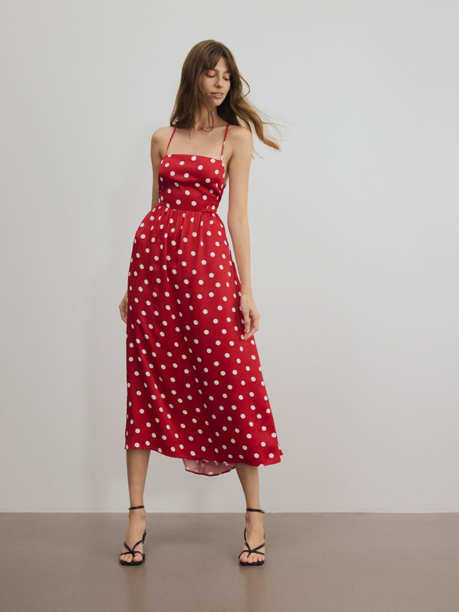 Viscose dress - red - RESERVED