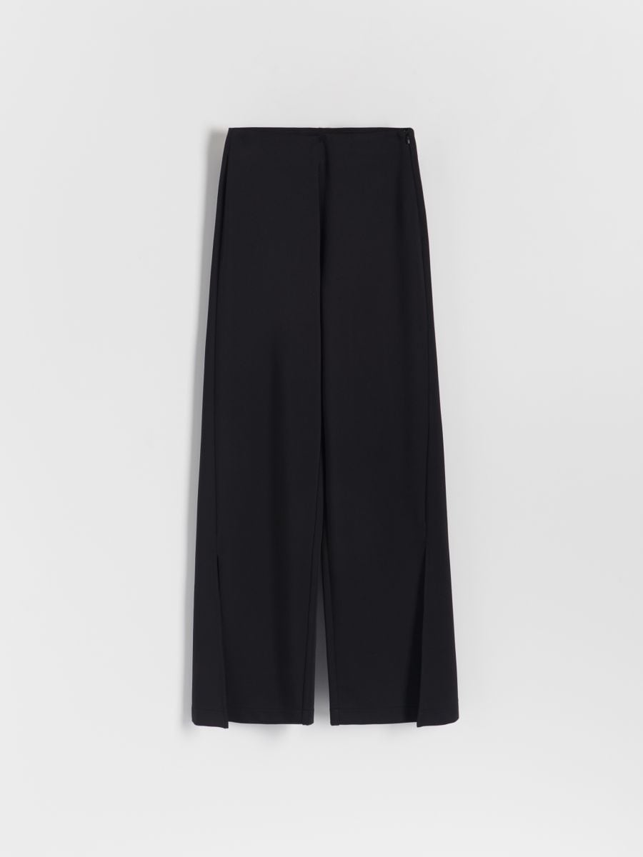 Trousers with hem splits - black - RESERVED - 4