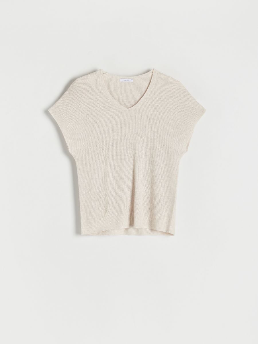 Jersey blouse - beige - RESERVED - 3