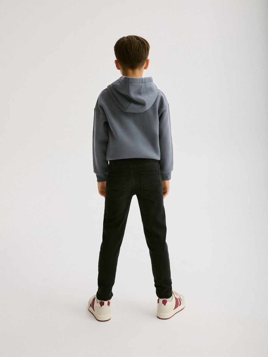 Poderane slim traperice - crno - RESERVED - 7