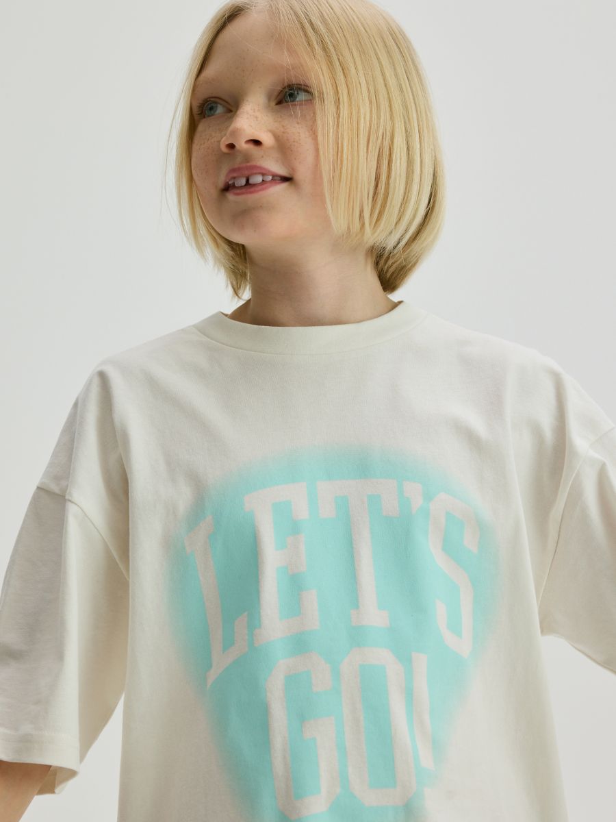 T-shirt with print - cream - RESERVED - 5