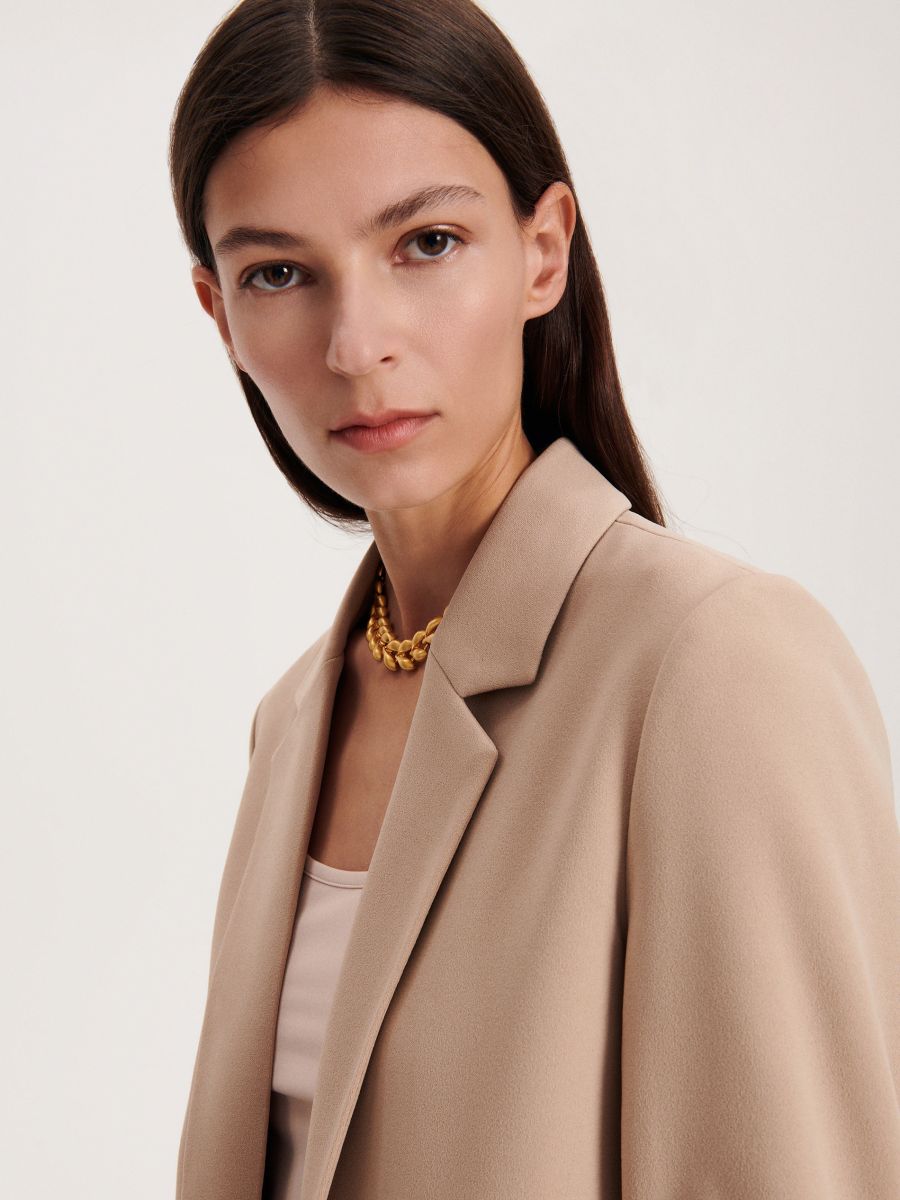 Plain blazer - beige - RESERVED - 4