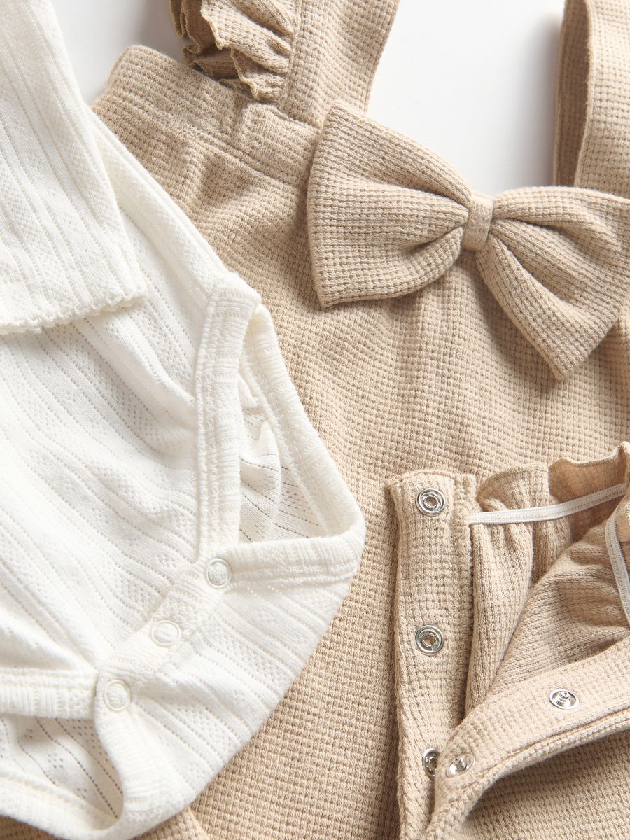Ensemble en coton majoritaire - Beige - RESERVED - 3