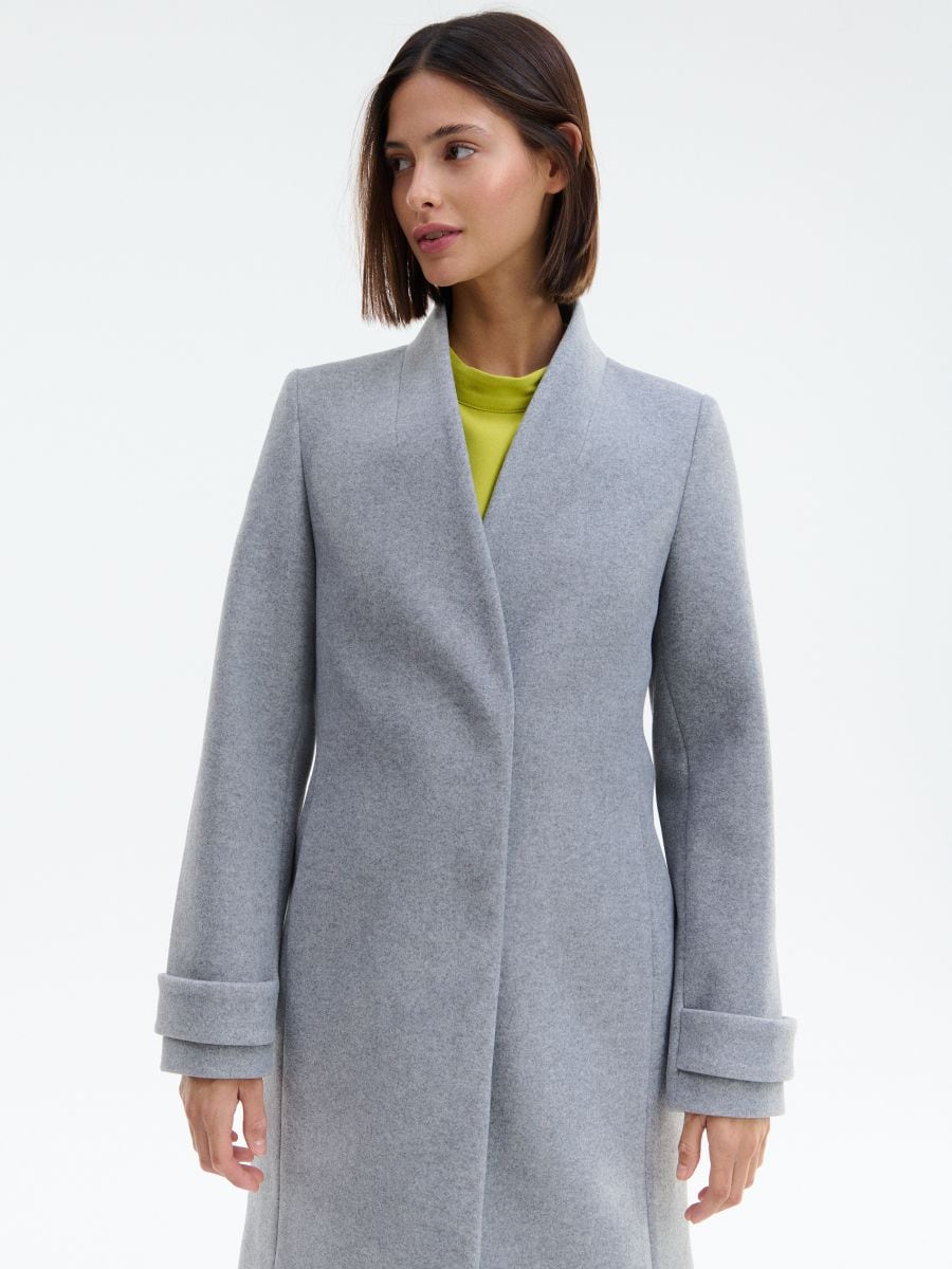 Plain coat - light grey - RESERVED - 2