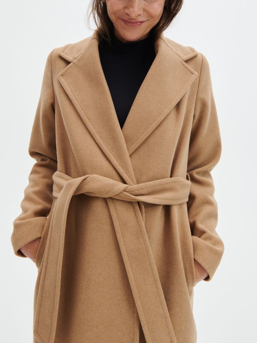 Wool blend coat - beige - RESERVED - 8