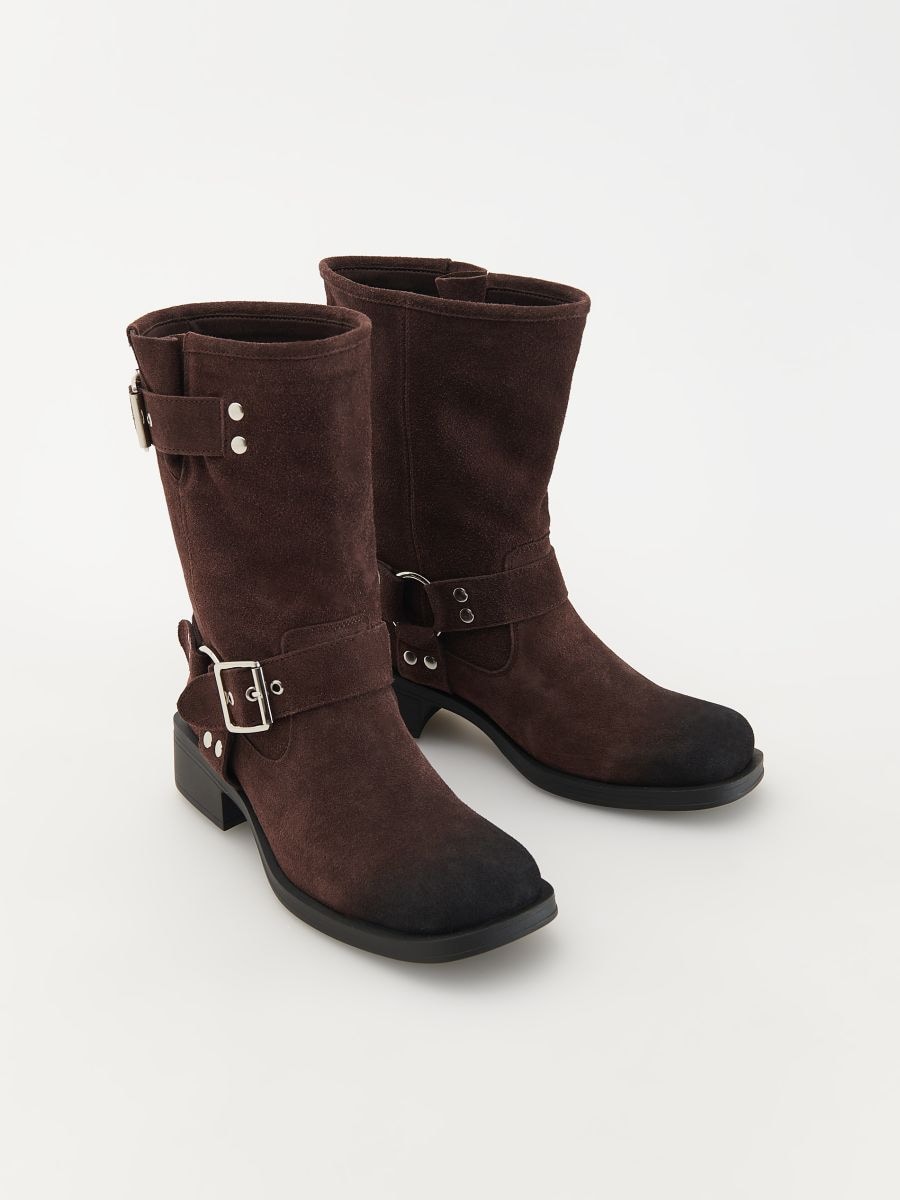 Bottines en daim - brun foncé - RESERVED - 3