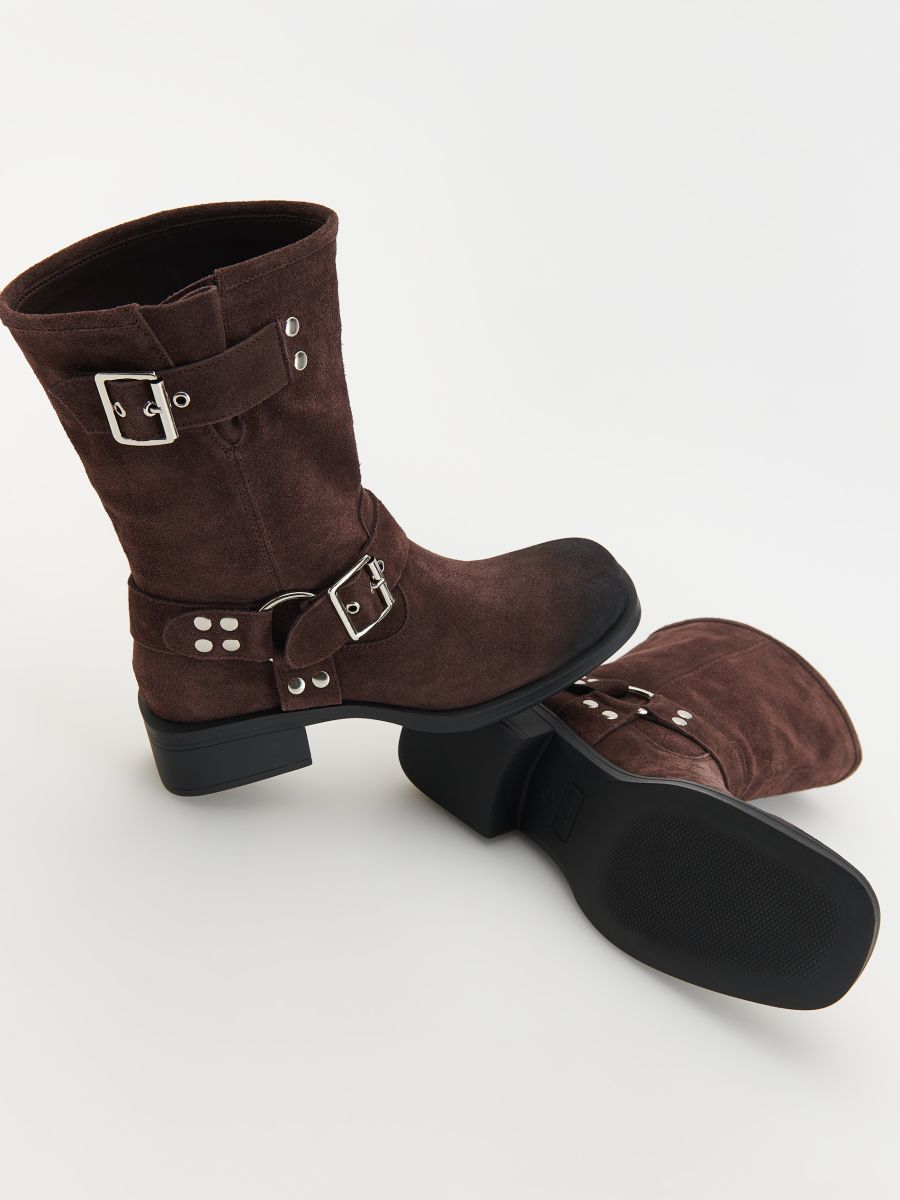 Bottines en daim - brun foncé - RESERVED - 6