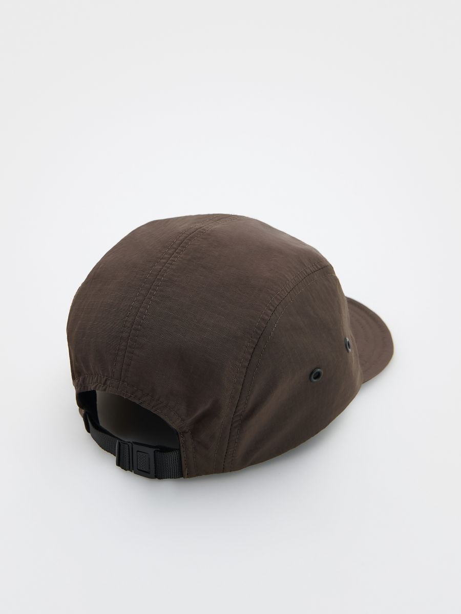 Cap with slogans - dark brown - RESERVED - 4