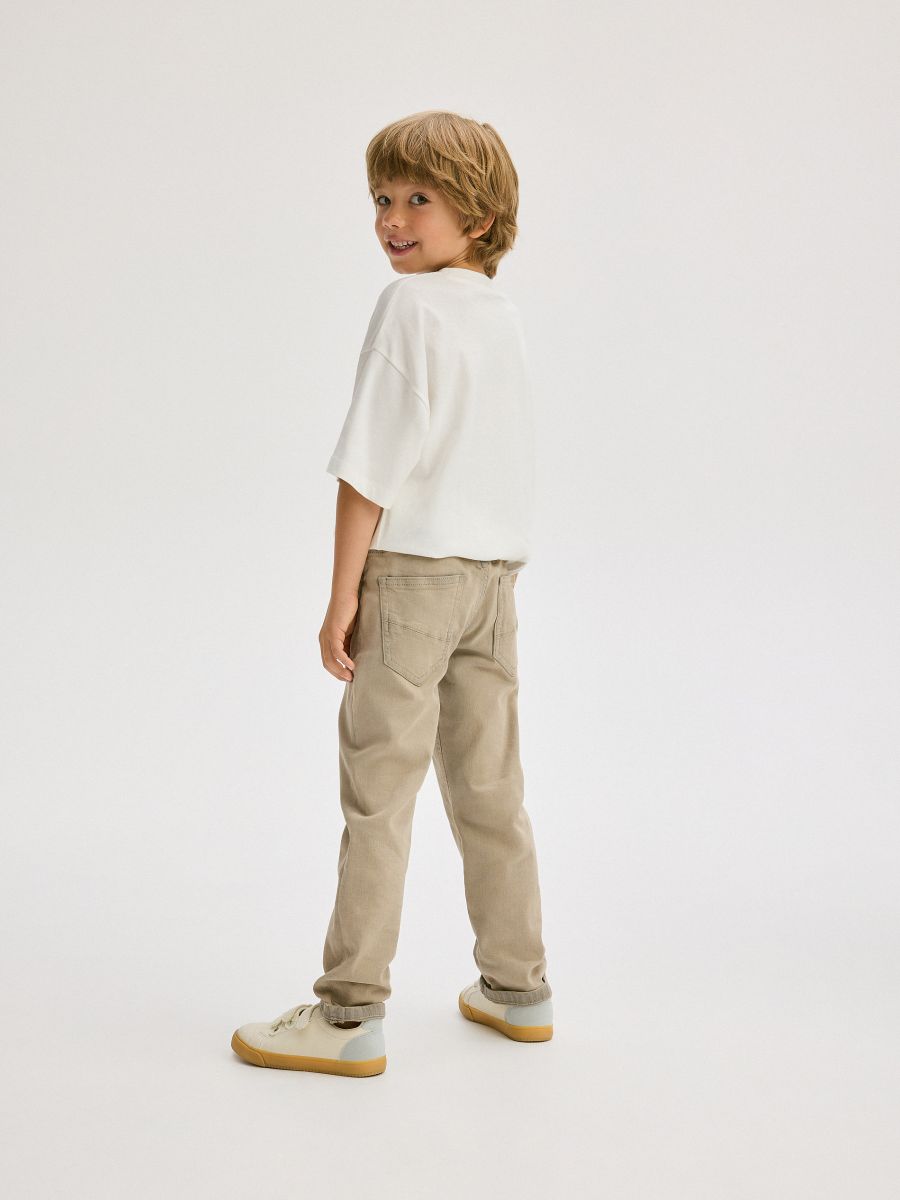 Elastic regular jeans - beige - RESERVED - 7