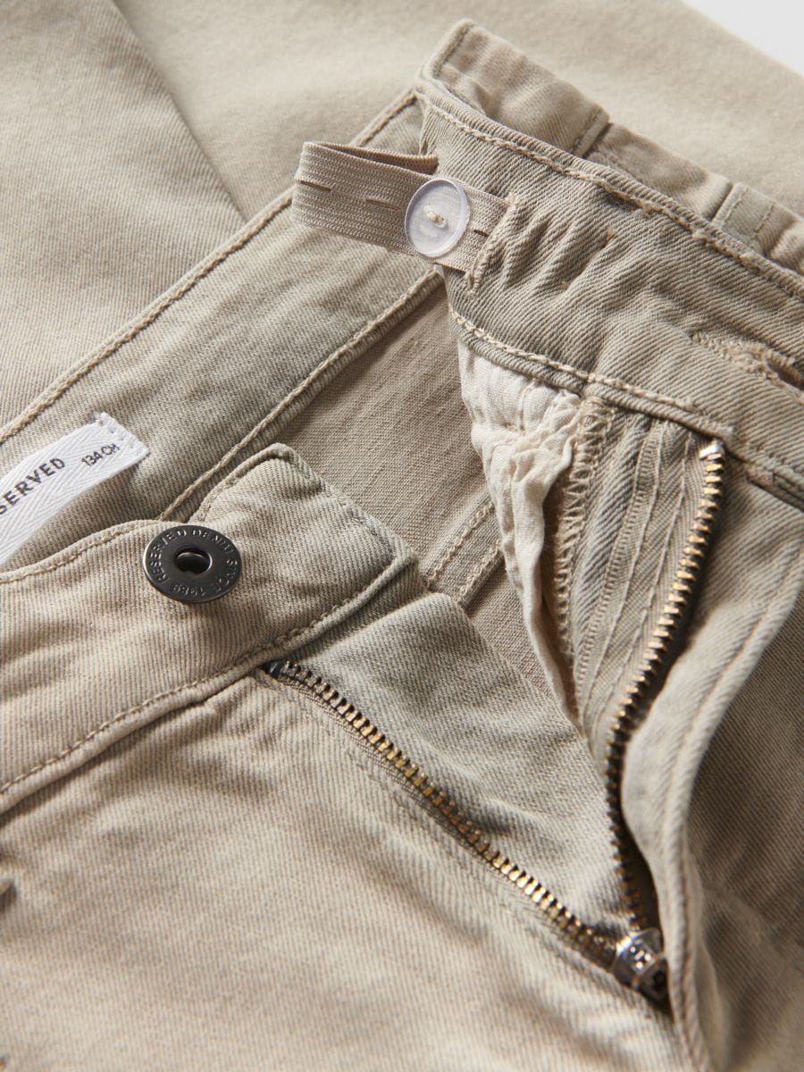 Elastic regular jeans - beige - RESERVED - 4