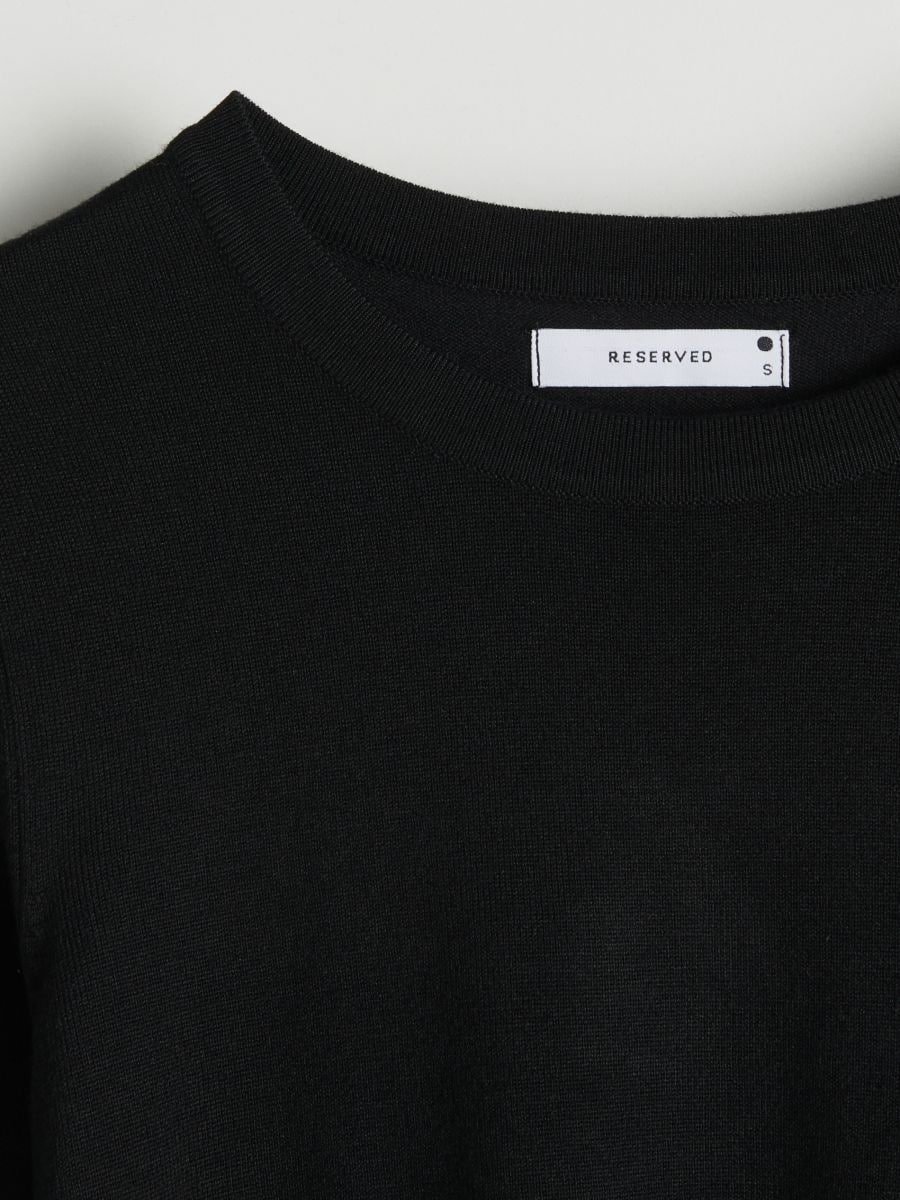 Jerseybluse - sort - RESERVED - 3