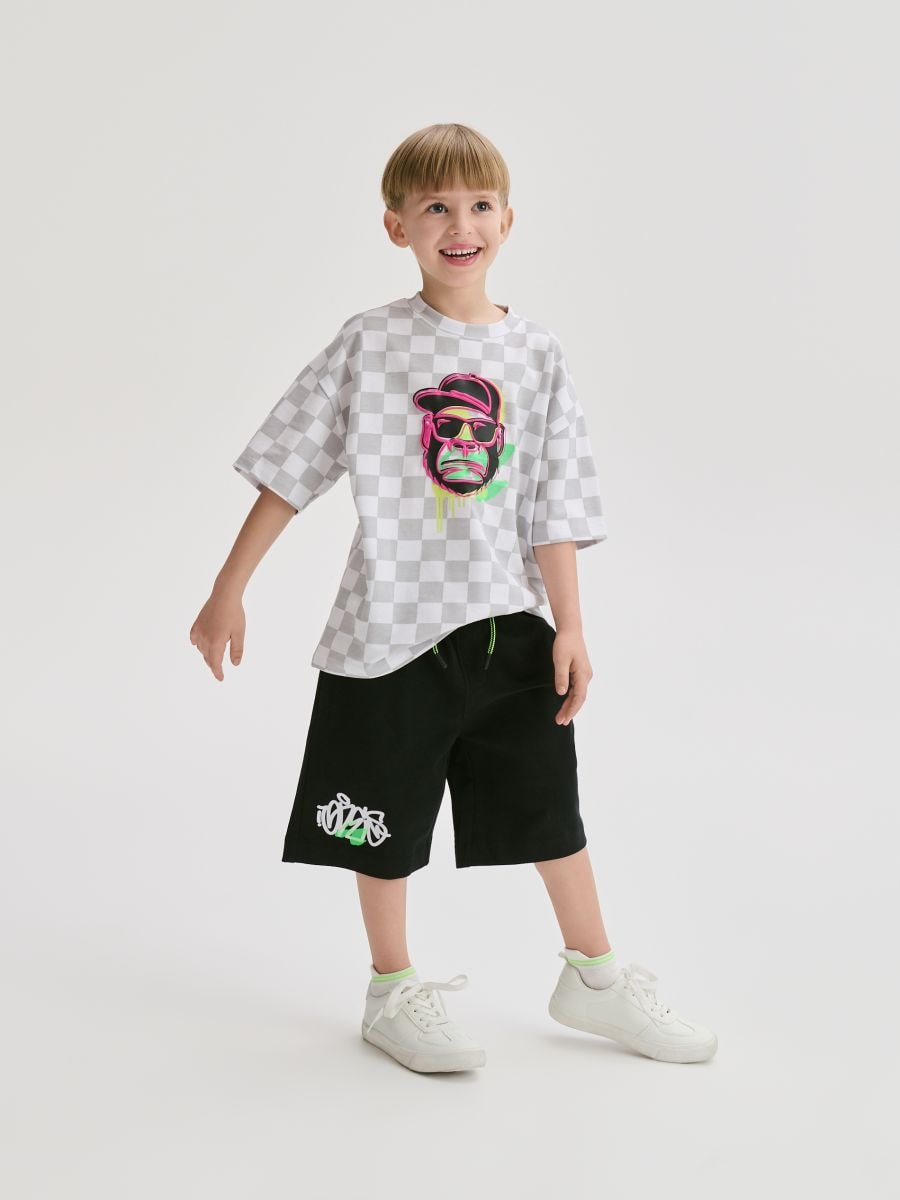 Cotton set with print - light grey - RESERVED - 4