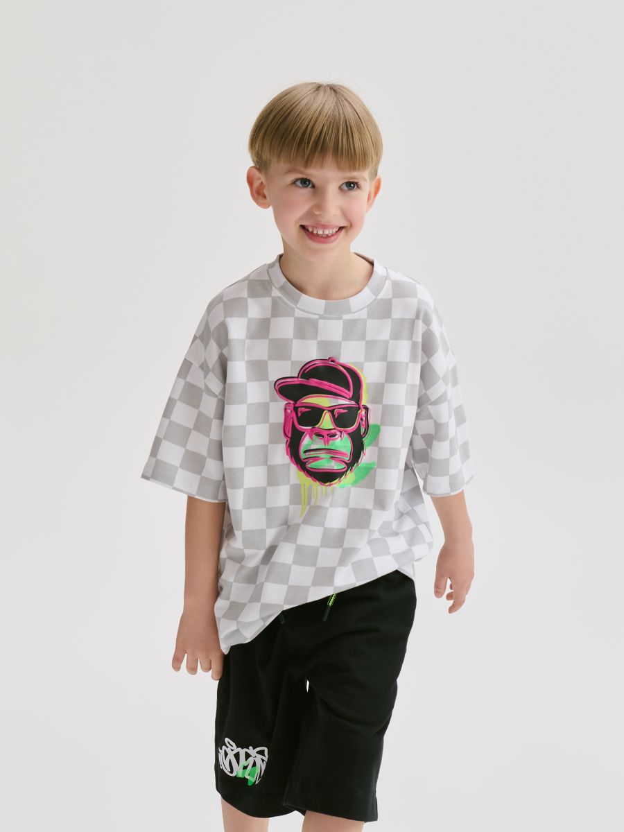 Cotton set with print - light grey - RESERVED - 4