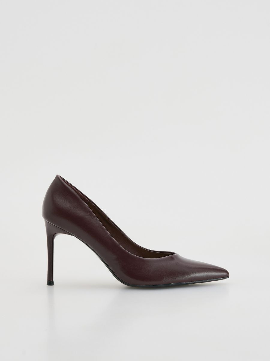 Högklackade pumps - MAHOGNY - RESERVED