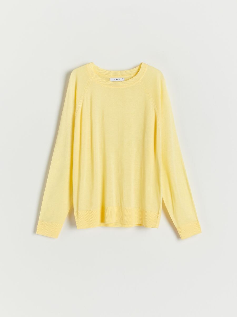 Lightweight viscose blend jumper - light yellow - RESERVED - 3