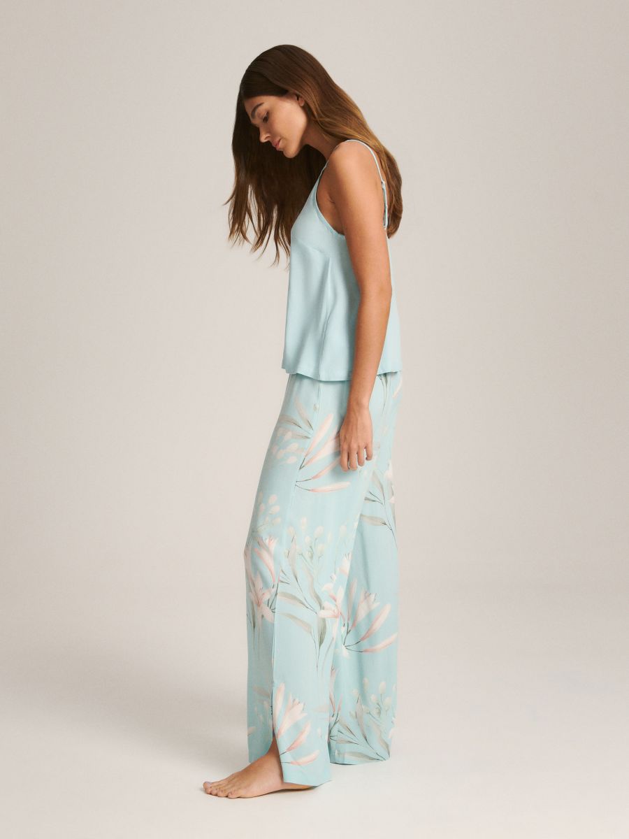 Two piece viscose pyjama set - light green - RESERVED - 3