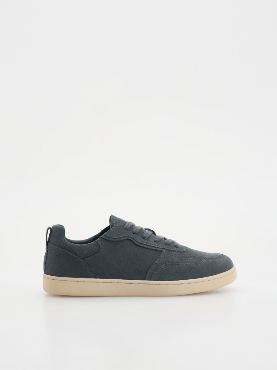 Suede sneakers - navy - RESERVED