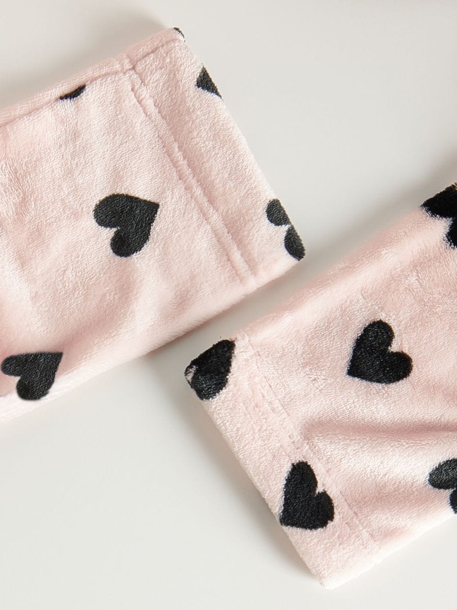 Heart pattern dressing gown - pastel pink - RESERVED - 2