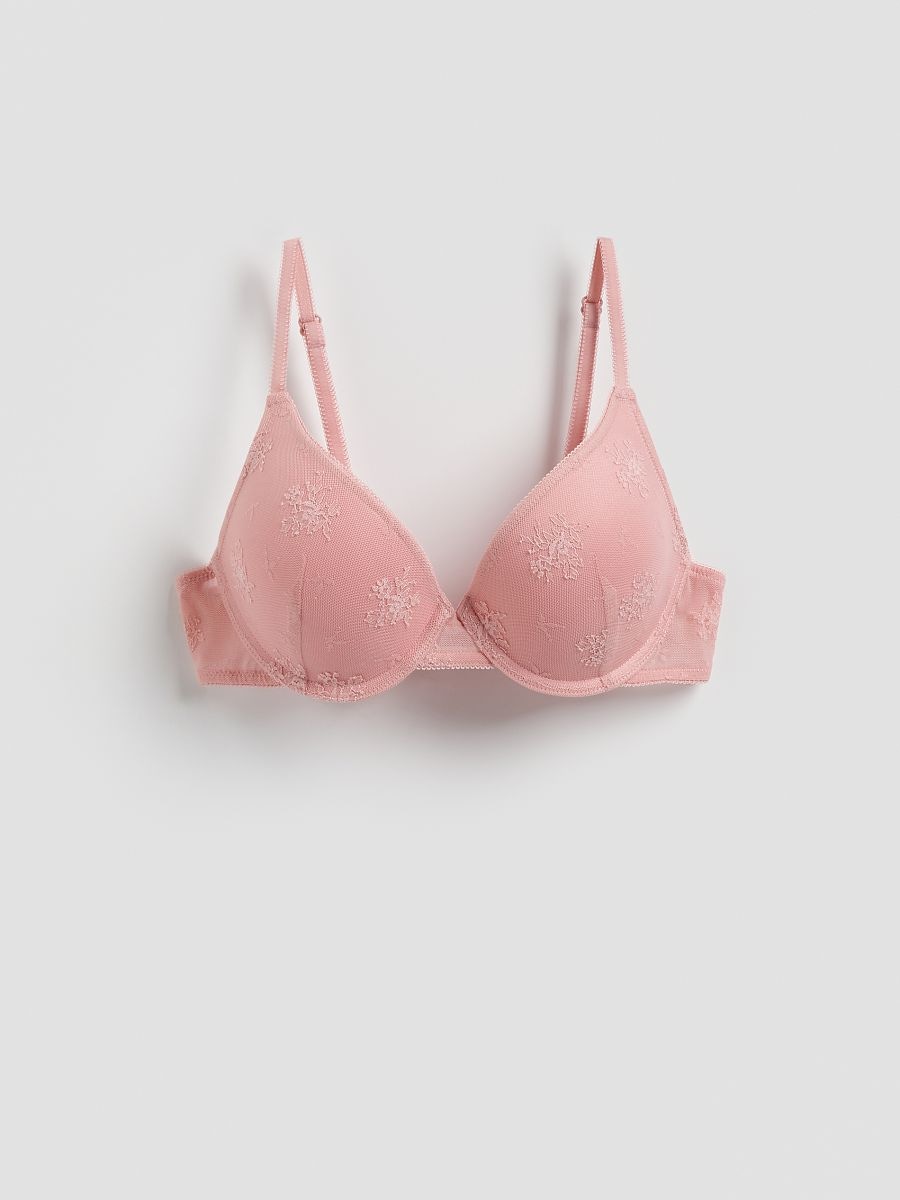 Lace push up bra - pink - RESERVED