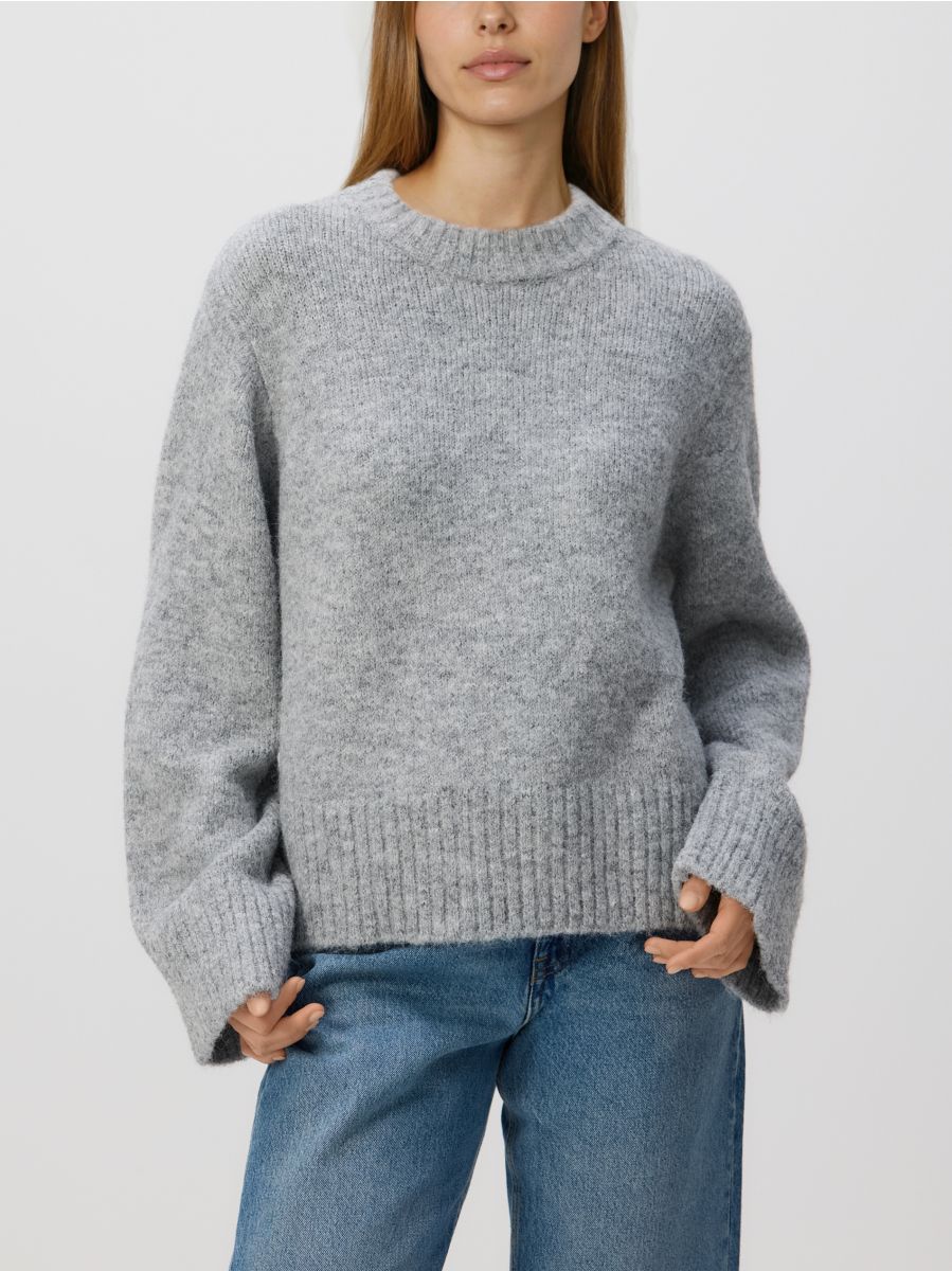 Wool blend jumper - mid grey - RESERVED