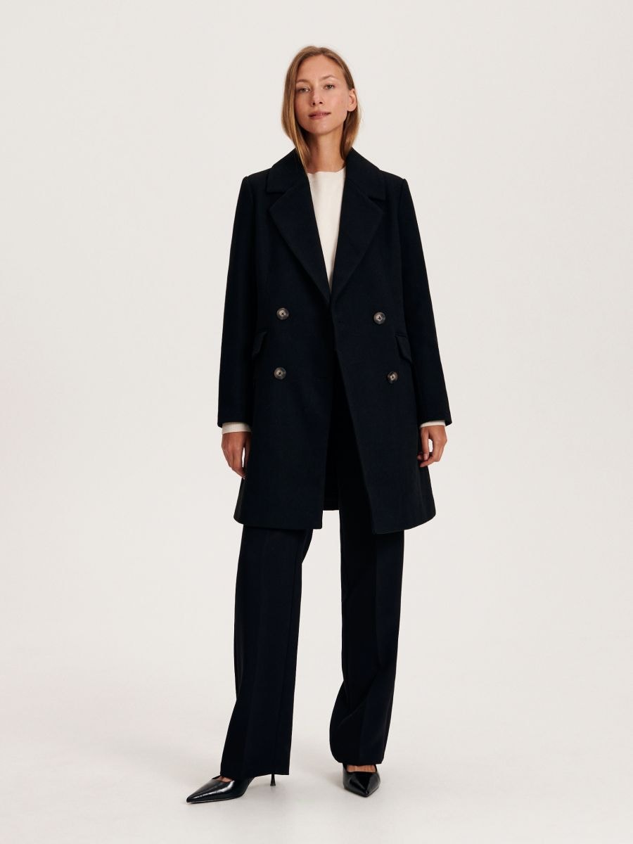 Wool blend coat - black - RESERVED - 2