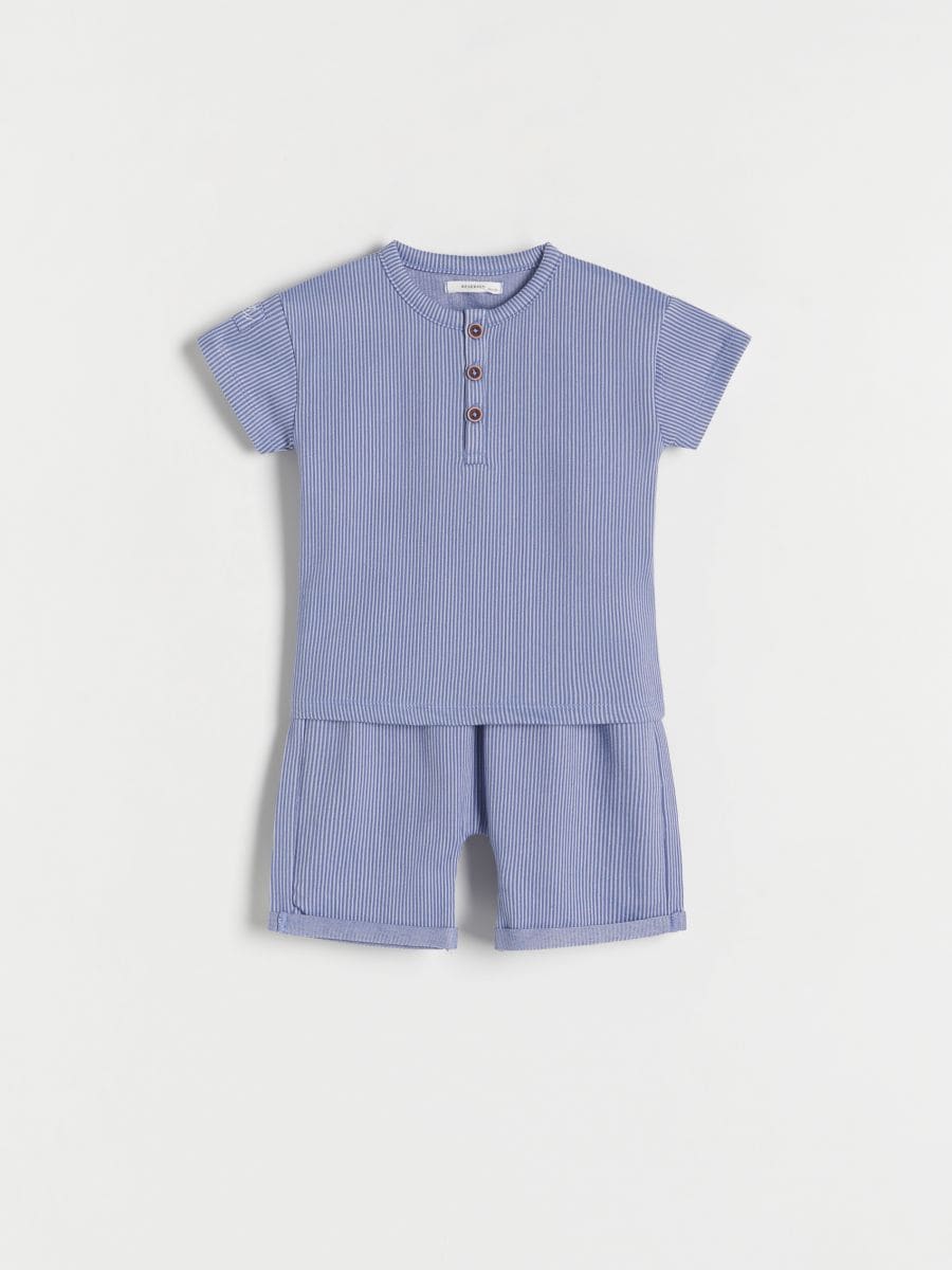BOYS` BLOUSE & SHORTS - blu scuro - RESERVED