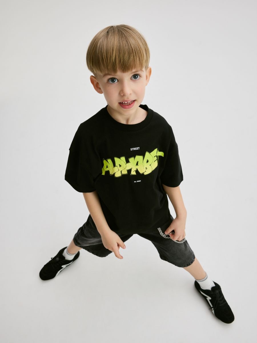 T-shirt with print - black - RESERVED - 5