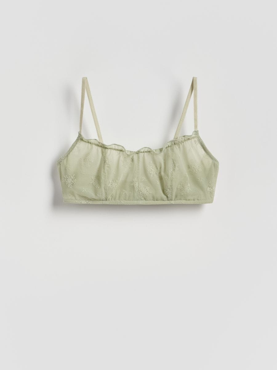 Soft bra - light green - RESERVED
