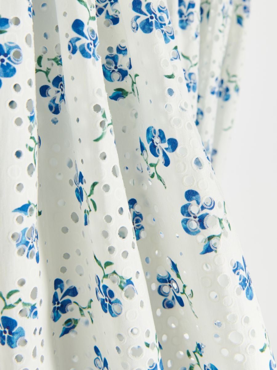 Dress with decorative shirring - multicolor - RESERVED - 7