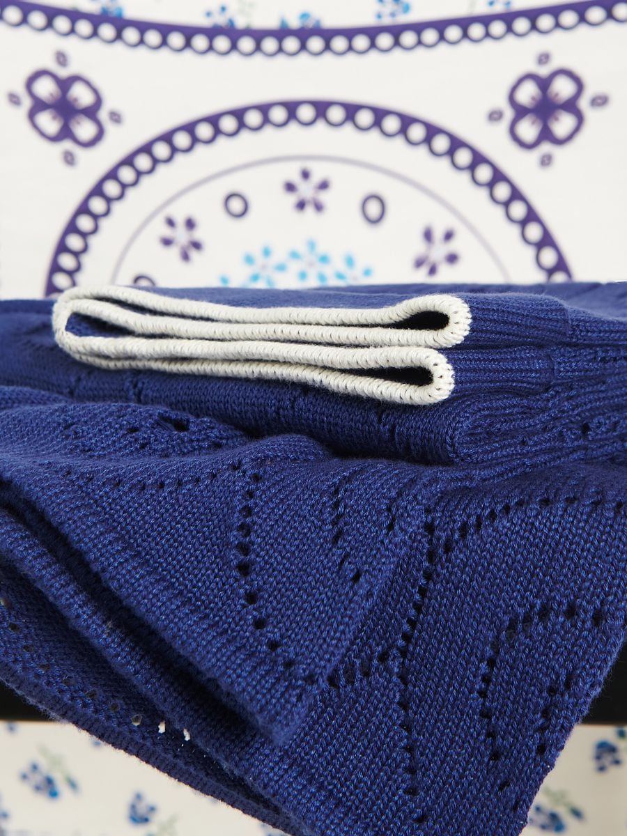 Openwork trousers - navy - RESERVED - 5
