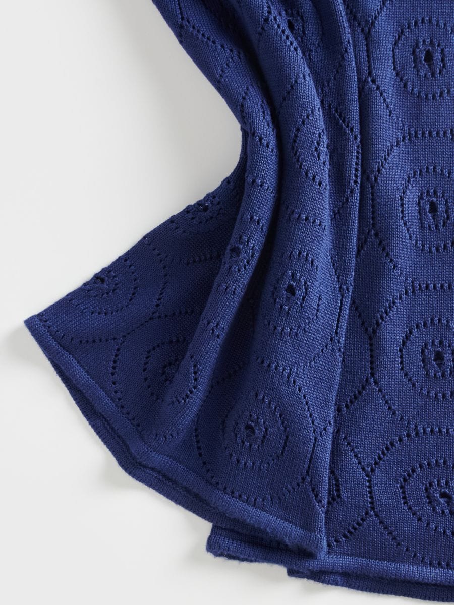 Openwork trousers - navy - RESERVED - 6