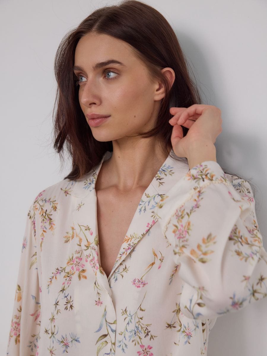 Ensemble de pyjama deux pièces à motifs - nude - RESERVED - 3