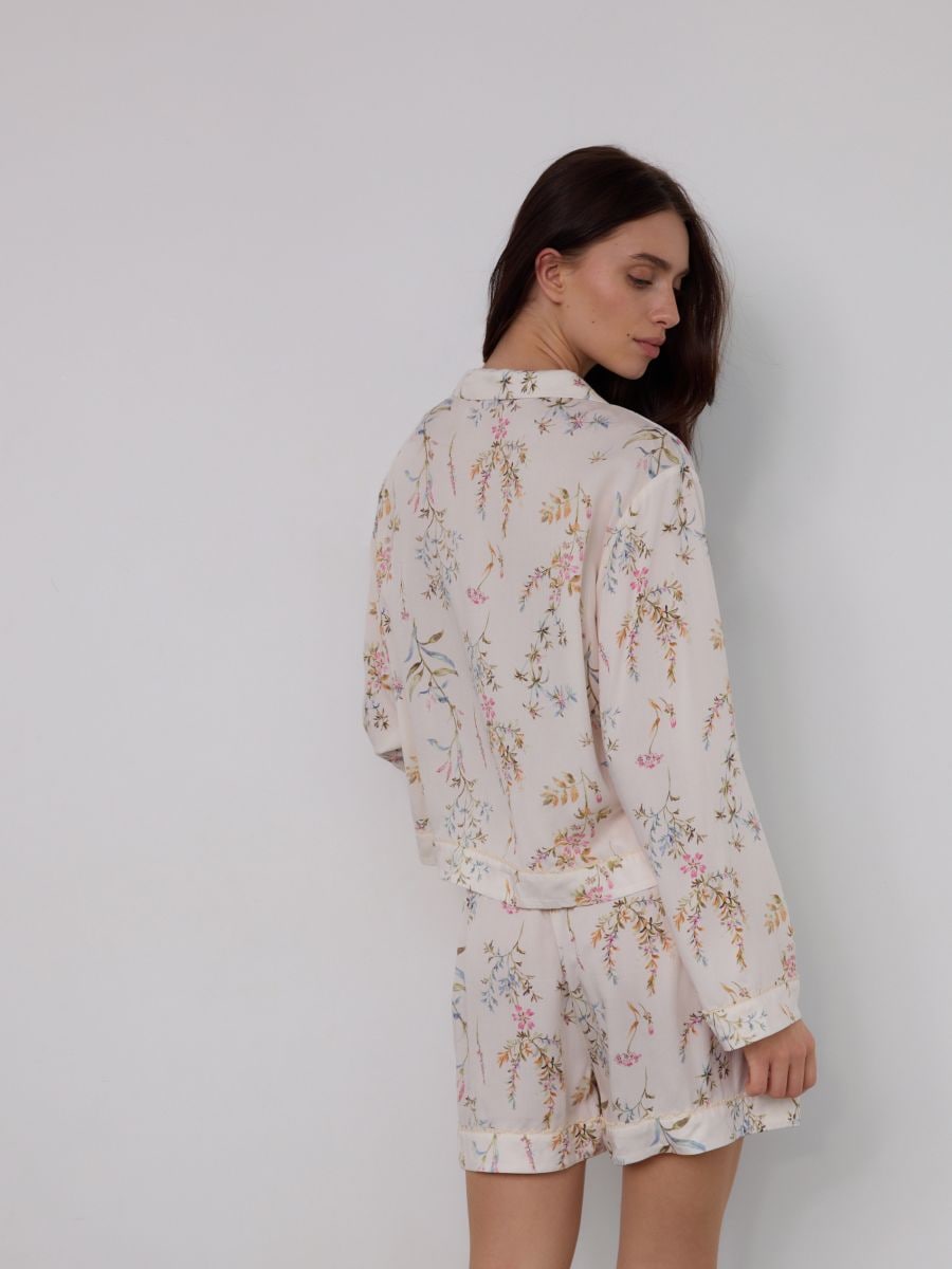 Ensemble de pyjama deux pièces à motifs - nude - RESERVED - 4