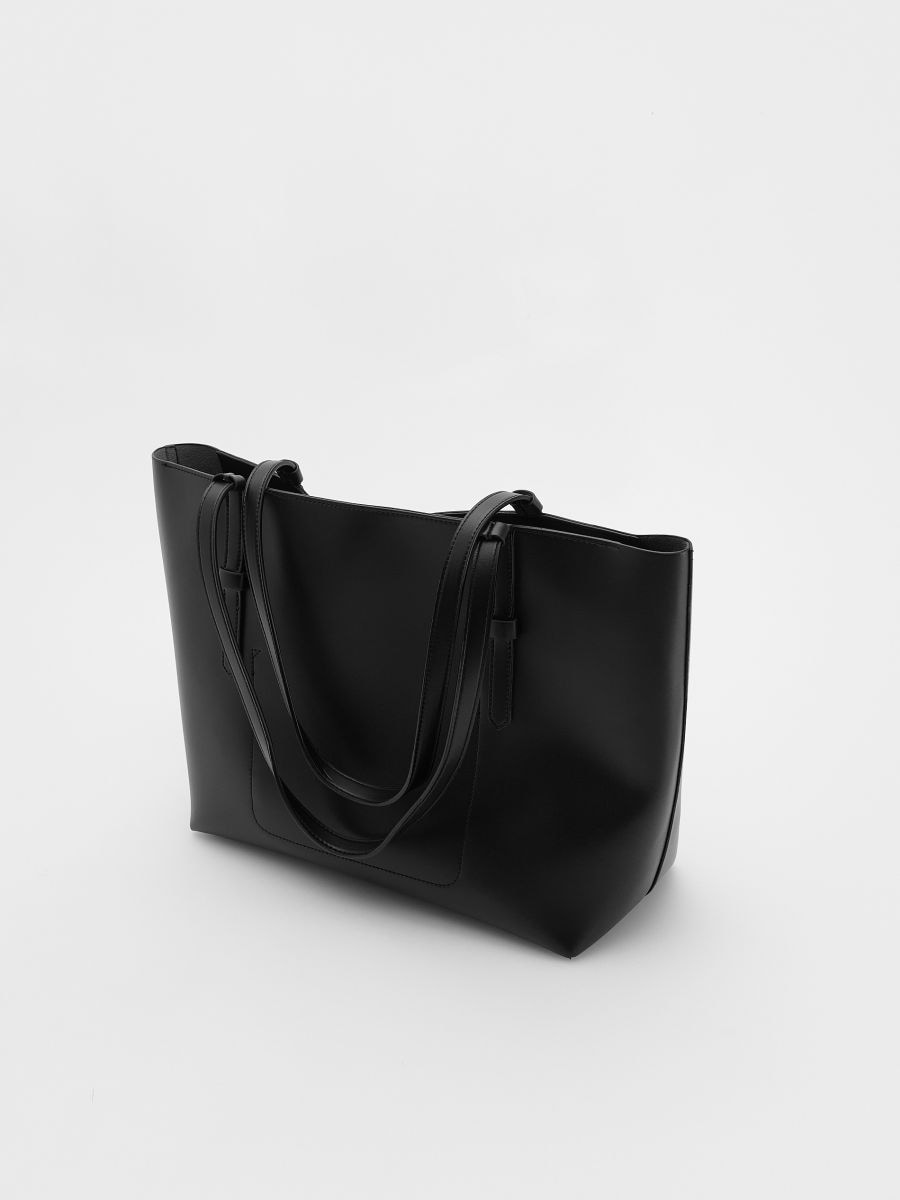 Shopper torba od veštačke kože - crno - RESERVED - 4