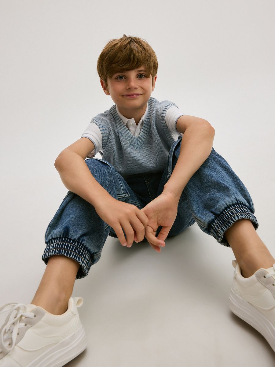 Elastic jogger jeans - blue jeans - RESERVED - 6