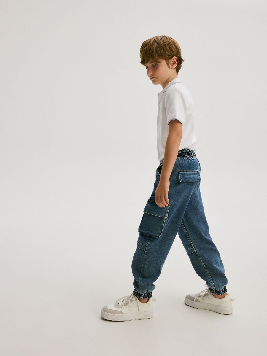 Elastic jogger jeans - blue jeans - RESERVED - 7