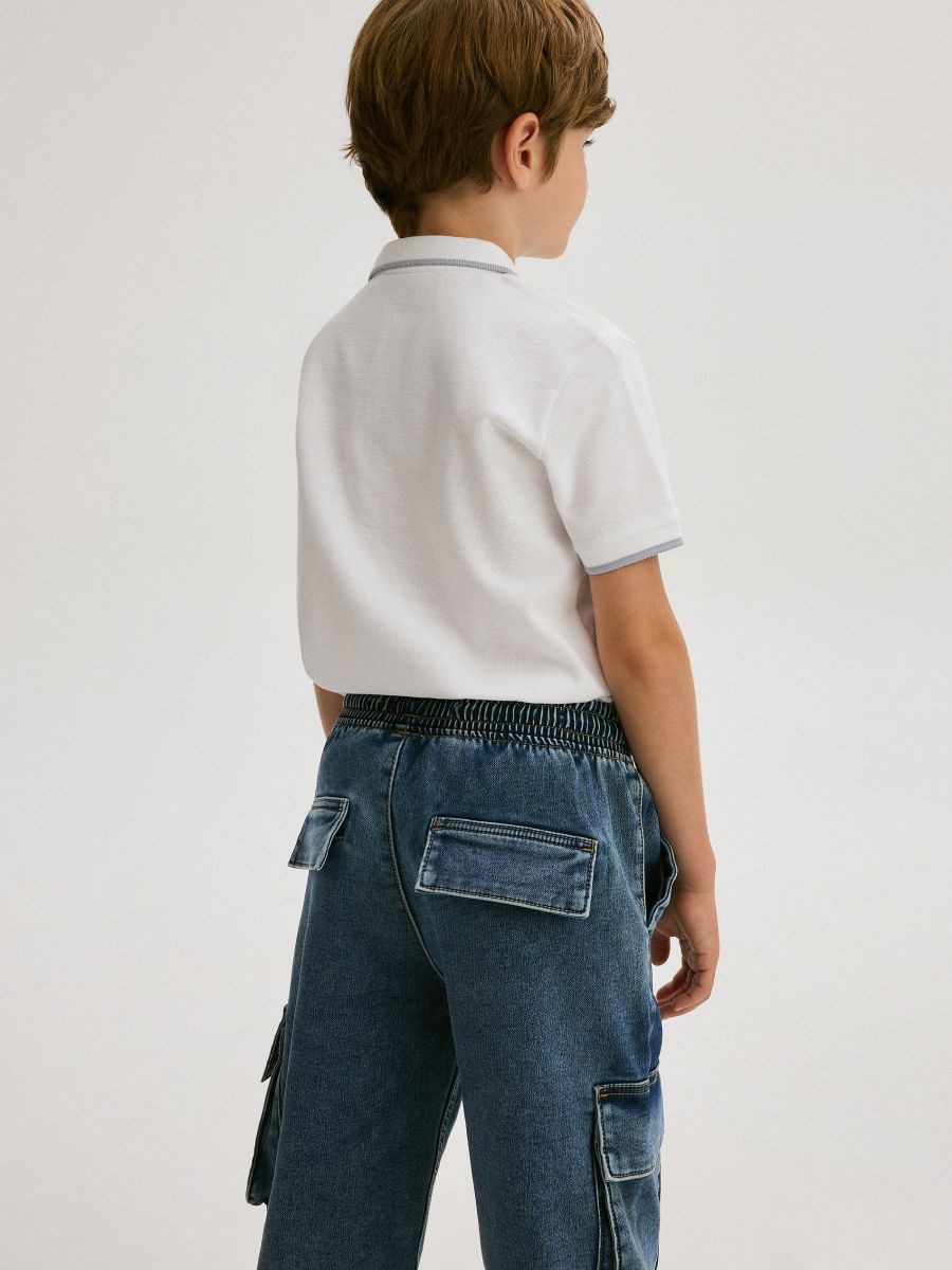 Elastic jogger jeans - blue jeans - RESERVED - 8
