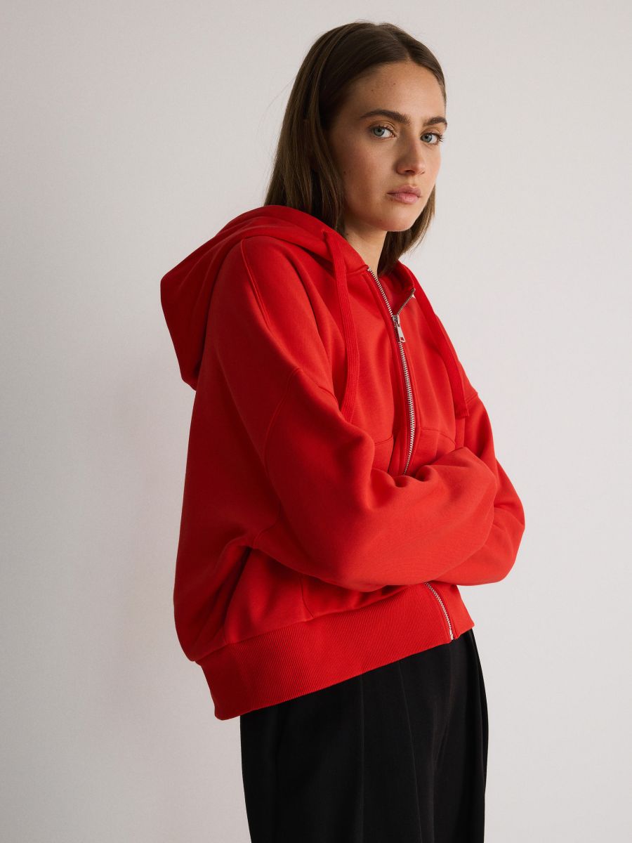 Zip up hoodie - red - RESERVED - 2