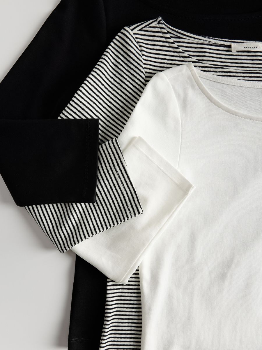 Stripe blouse - black - RESERVED - 4