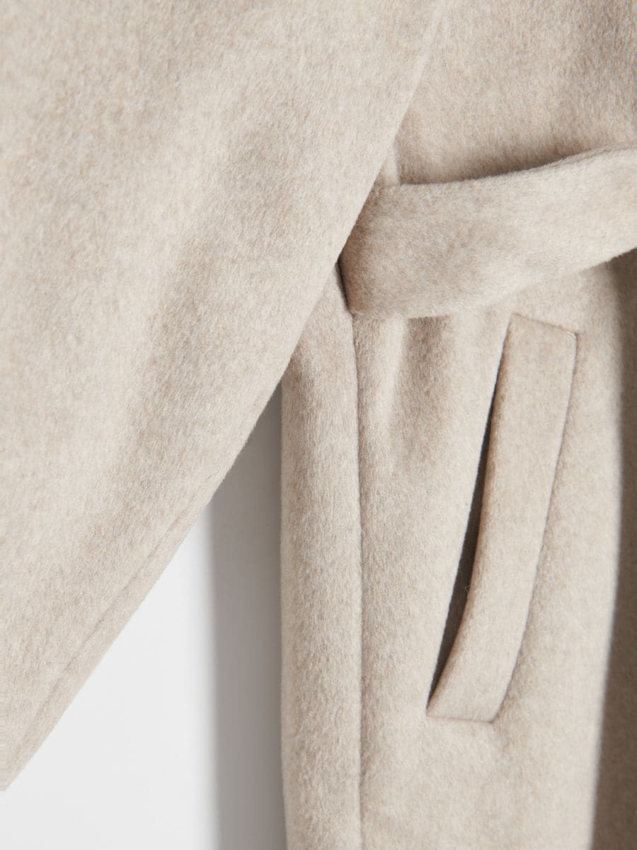 Coat with belt - taupe - RESERVED - 5