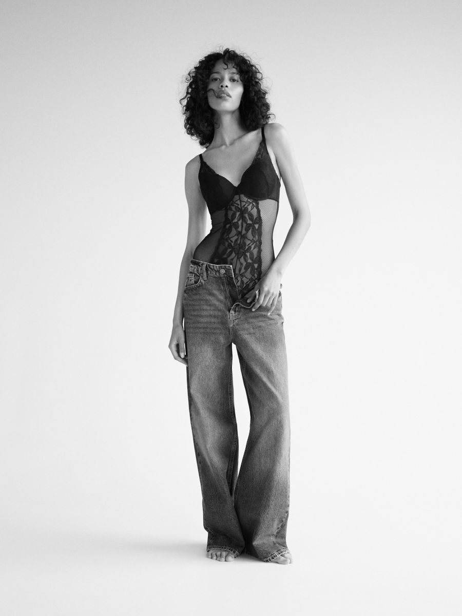 Lace body - black - RESERVED